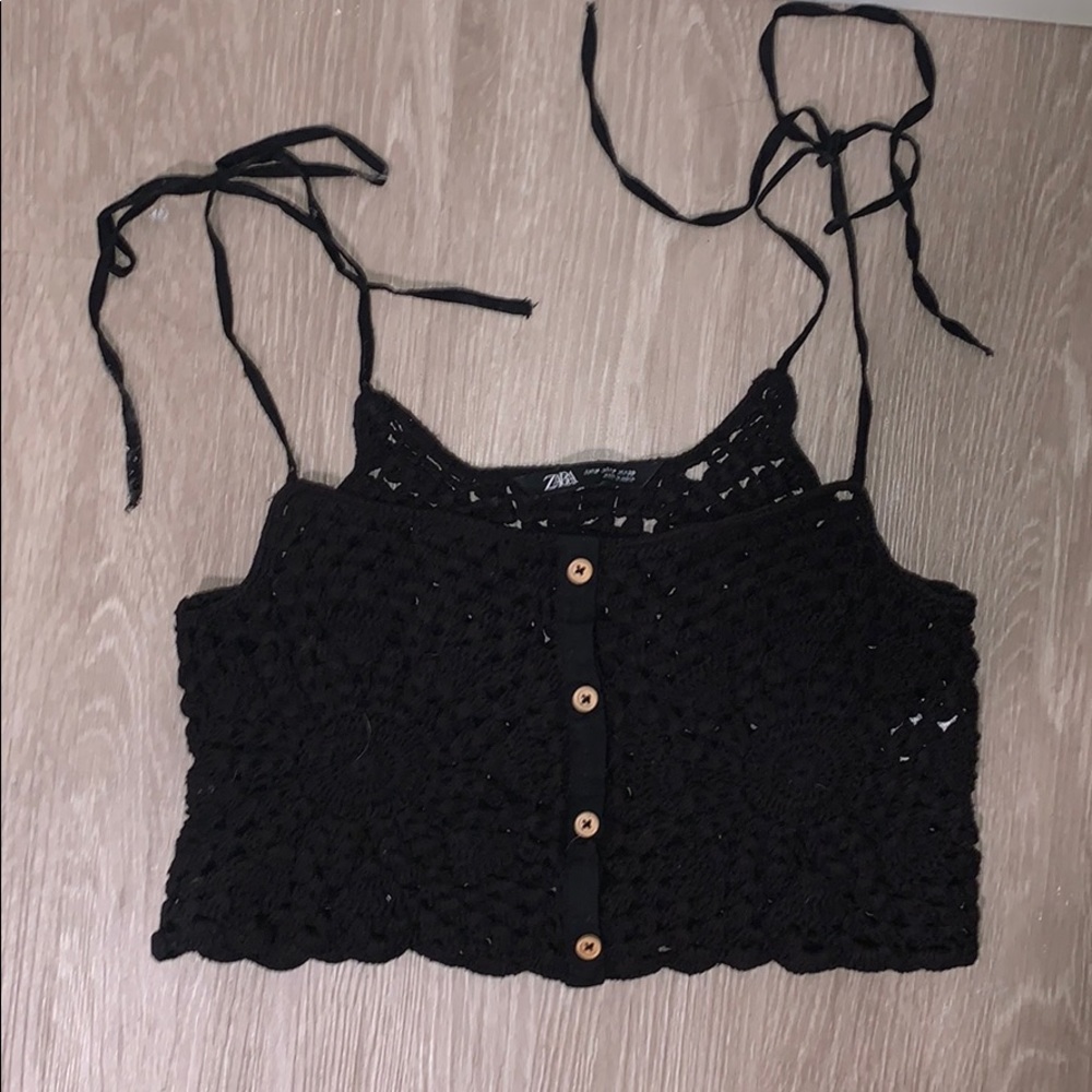 Zara Crochet Crop Top